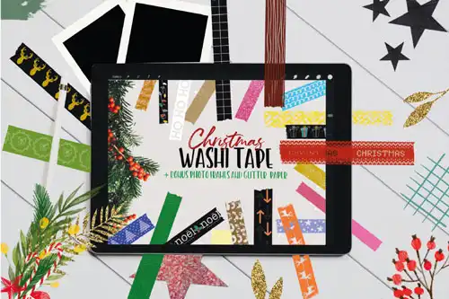 Christmas Washi Tape Stamp Pack