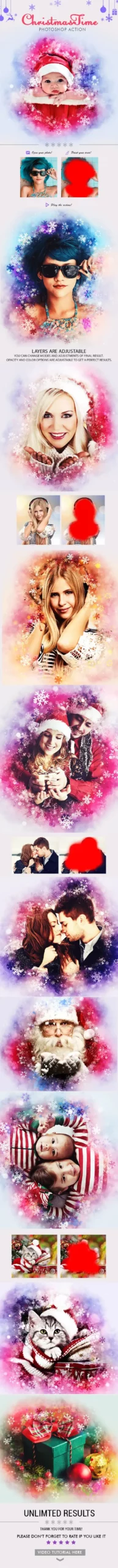 ChristmasTime Photoshop Action