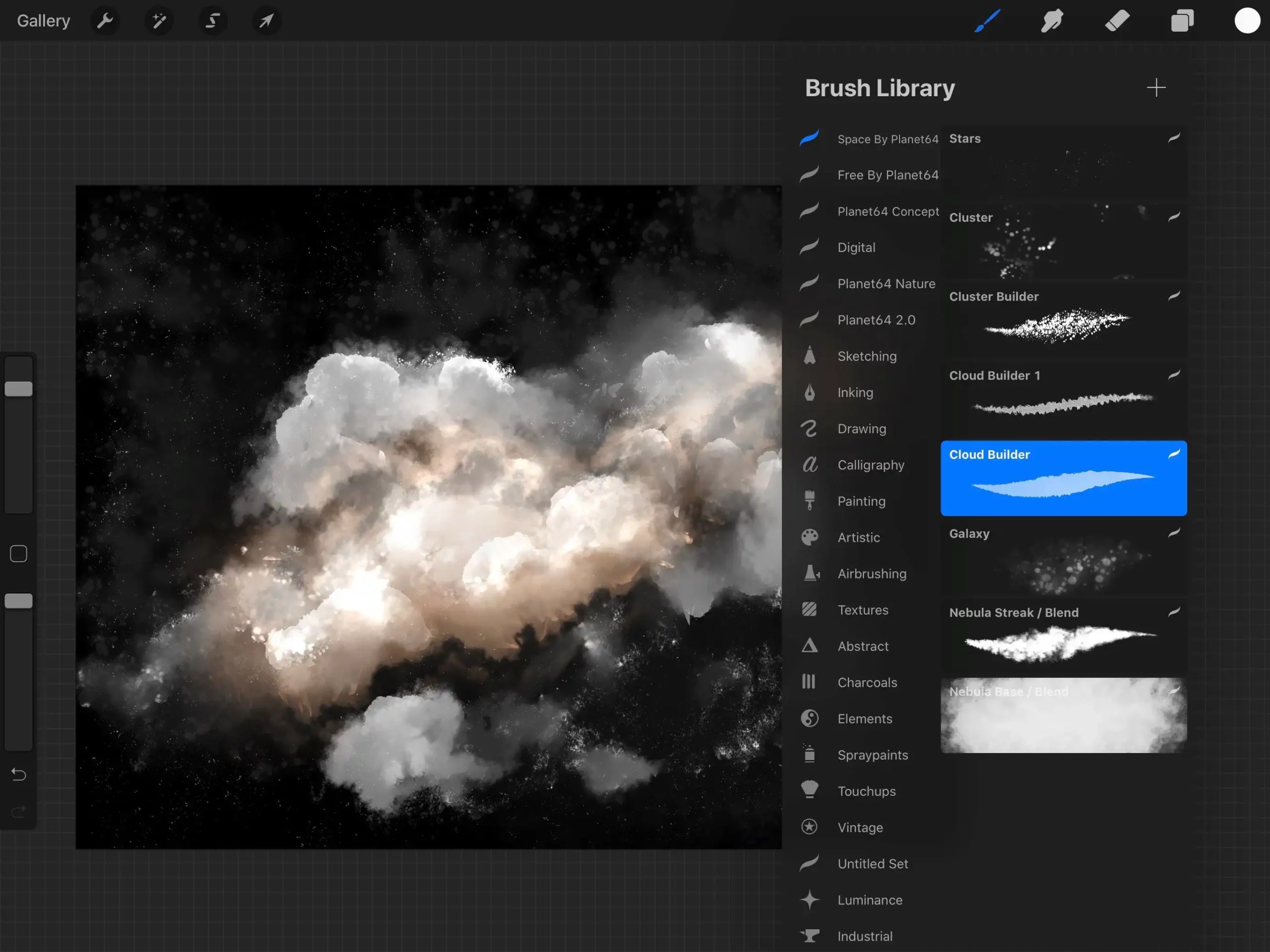 Clouds and Space - Procreate Brushes 5 clouds & space procreate brushes (4) 42960