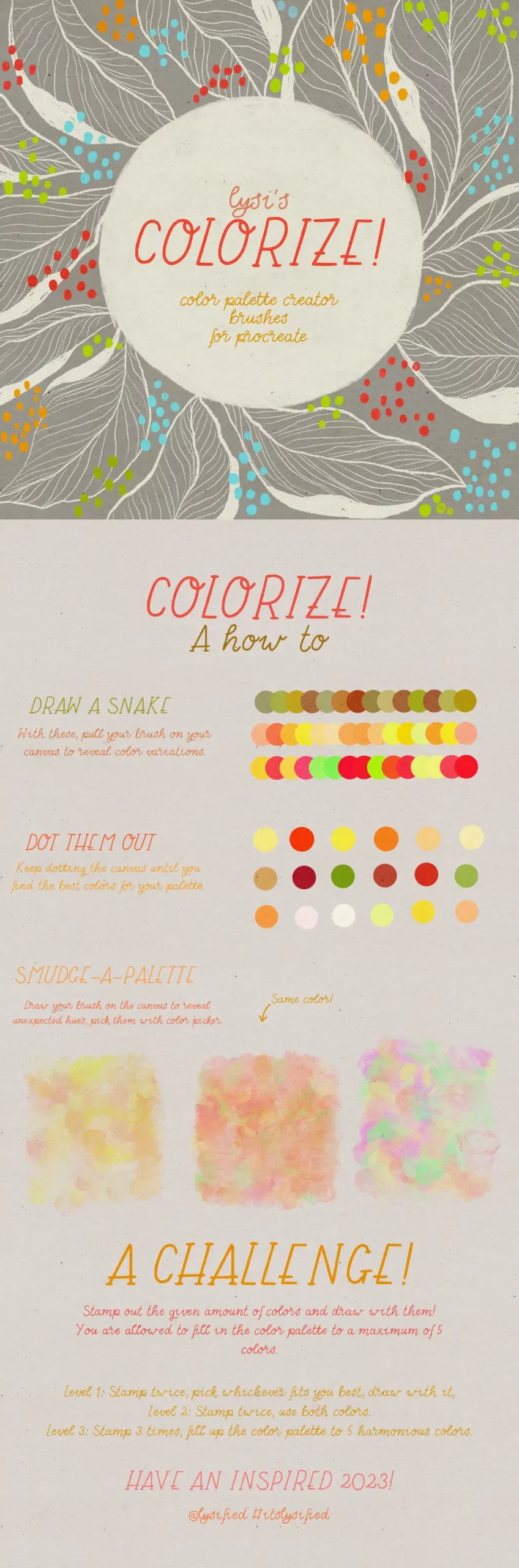 Colorize free color palette creator brushes for Procreate