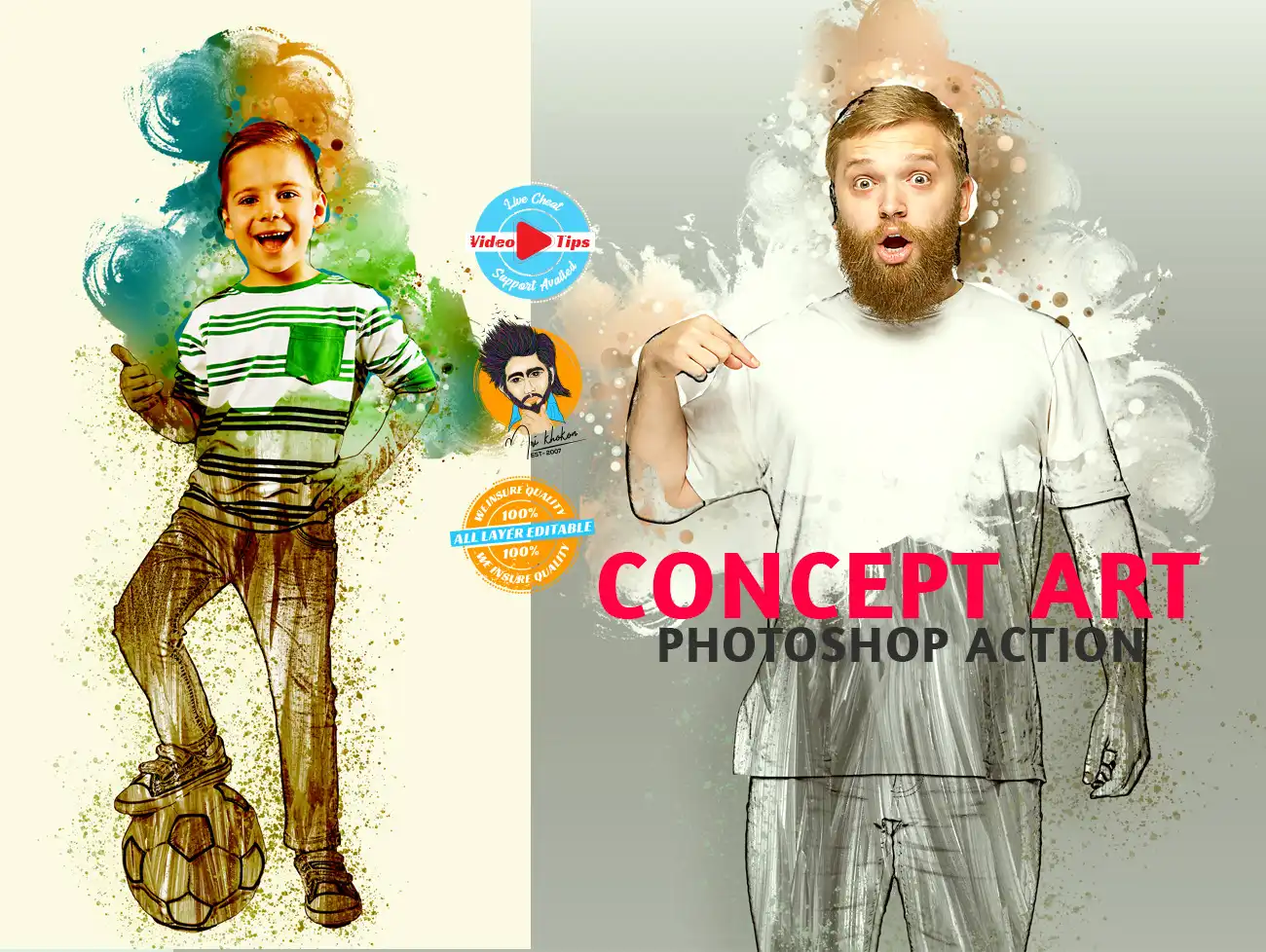 Concept Art Photoshop Action