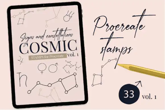 Cosmic Procreate Stamps with Astronomic