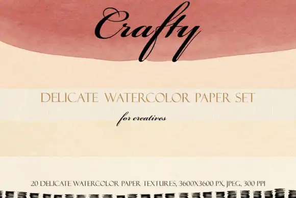 Crafty Delicate Watercolor Paper Set