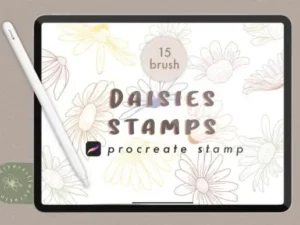 daisy procreate stamp brush graphics 11896578 5 580x387 43987