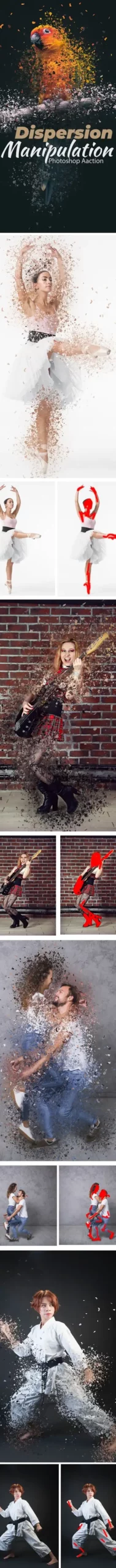 Dispersion Manipulation Photoshop Action