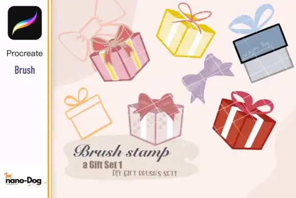 Diy Gift brush stamps procreate brush 3 diy gift brush stamps procreate brush graphics 14416599 1 1 580x387 44043