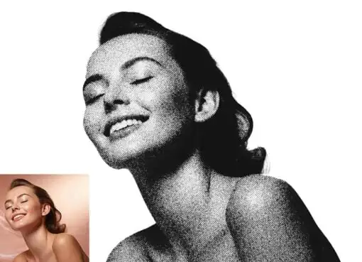 Dot Halftone Portrait Ps Action 16 dot halftone portrait ps action08 32329