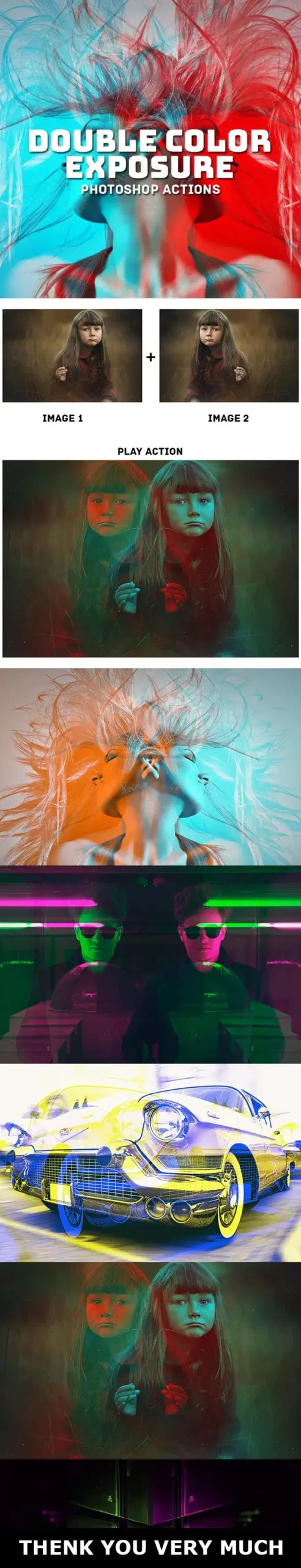 Double Color Exposure Actions Ver. 1