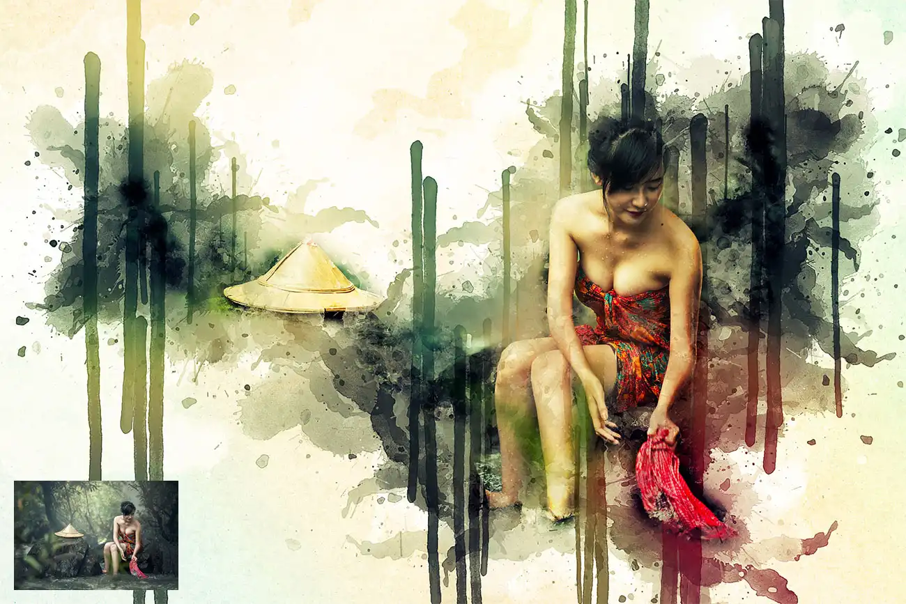 Dripping Ink Artist Painting Photoshop Action 4 dripping ink artist painting photoshop action (10) 14320