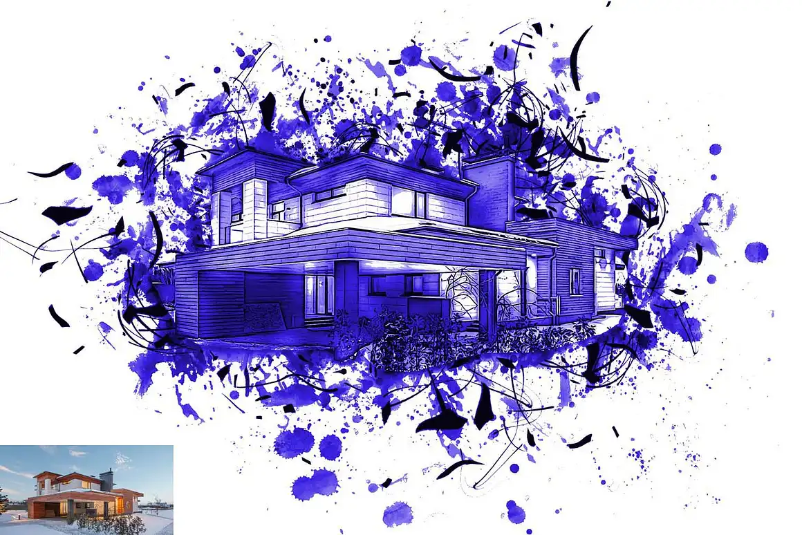 Easy Ink Art Photoshop Action 3 easy ink art photoshop action09 42559