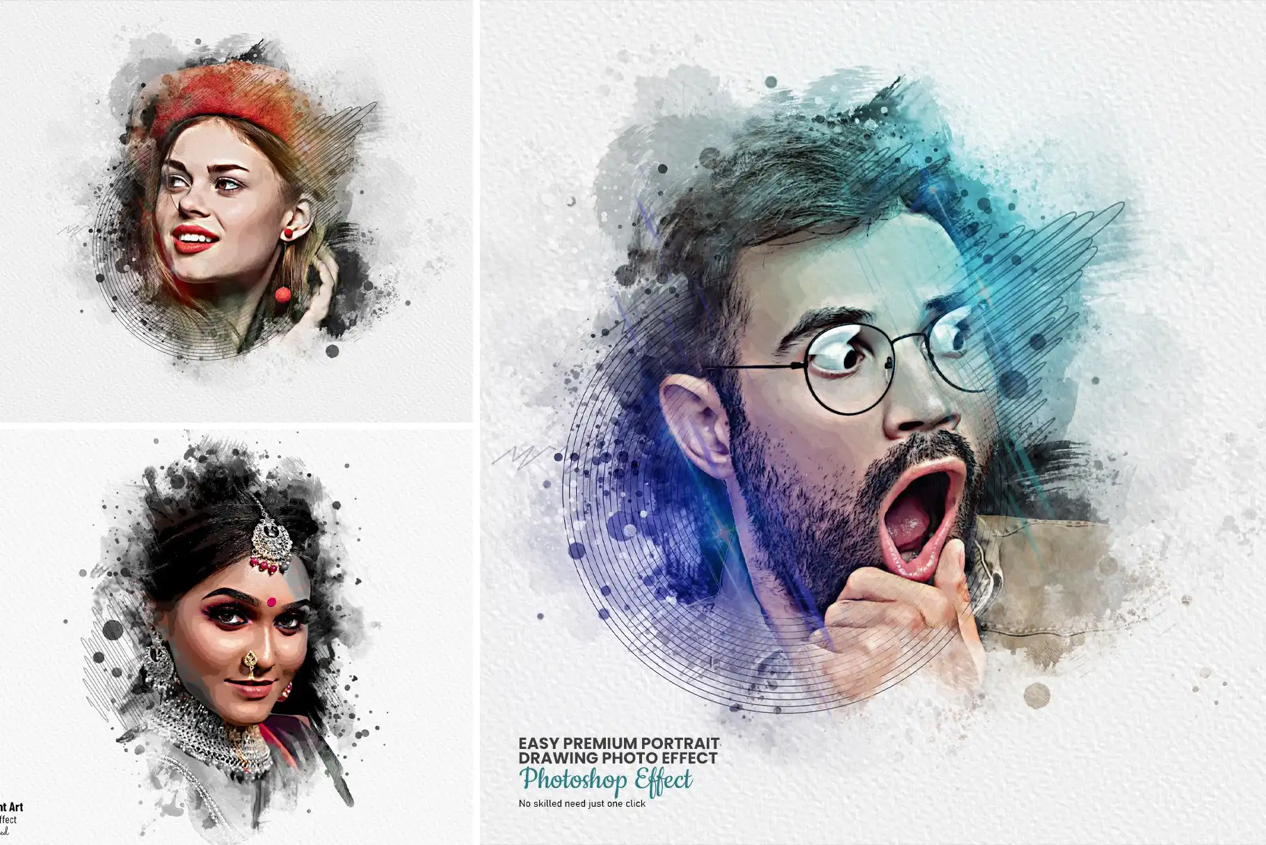 Easy Portrait Drawing Photo Effect