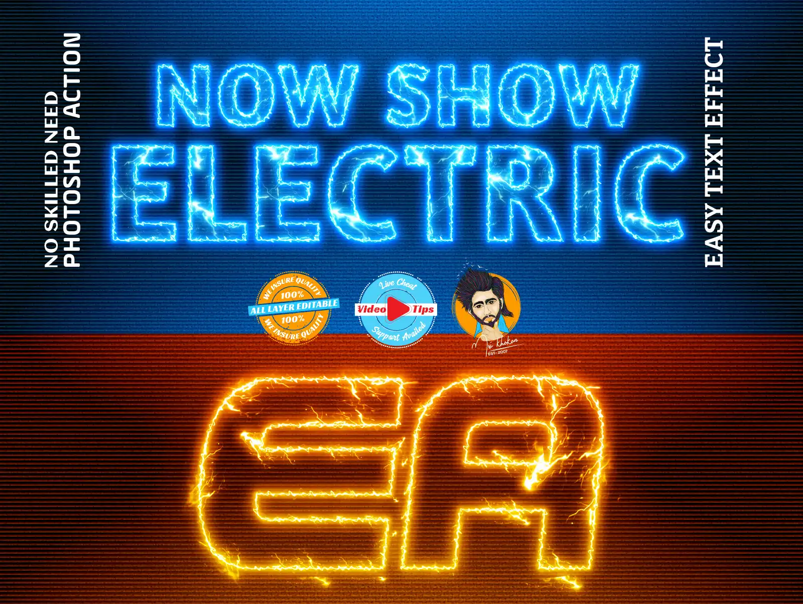 ELECTRIC Photoshop Action