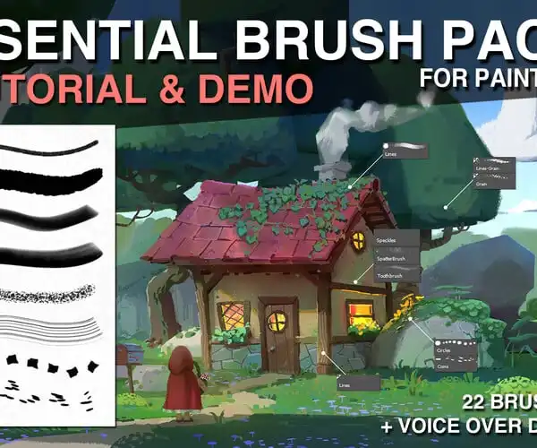Essential brush pack for painters + Demo & Tutorial 12 essential brush pack for painters + demo & tutorial7 30504