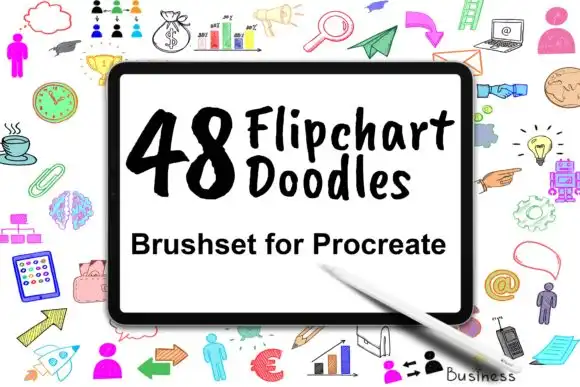 Flipchart Doodles for Business Procreate