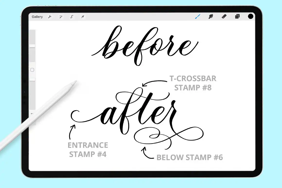 FLOURISH STAMPS FOR PROCREATE 3 flourish stamps for procreate (5) 35830
