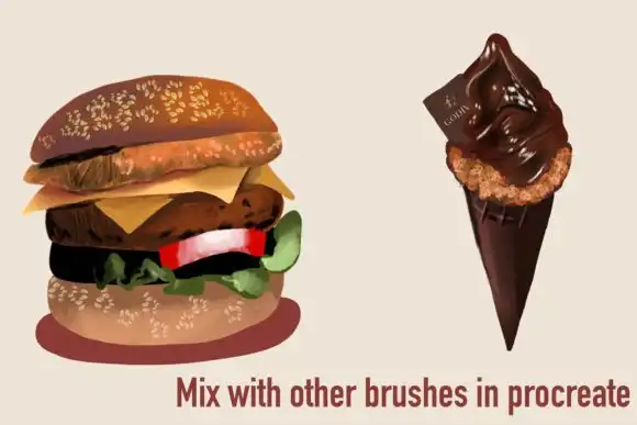 Food Illustration Create Procreate Brush 9 food illustration create procreate brush graphics 6973960 3 580x387 37595