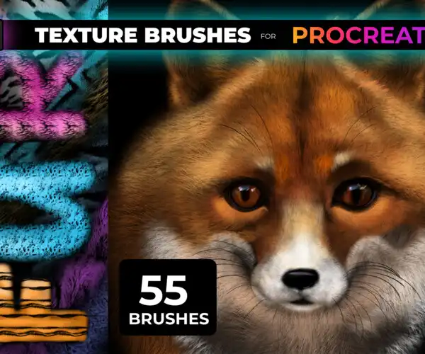 Fur texture brush for Procreate