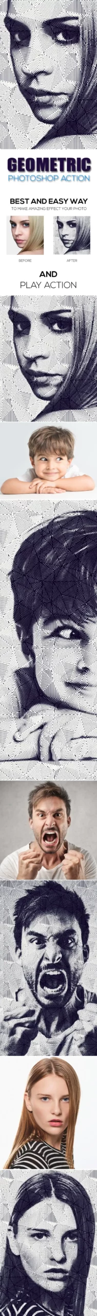 Geometric Photoshop Action by elitegraphic