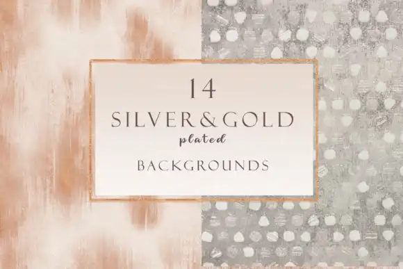 Gold & Silver Plated Backgrounds Set 7 gold & silver plated backgrounds set 35840