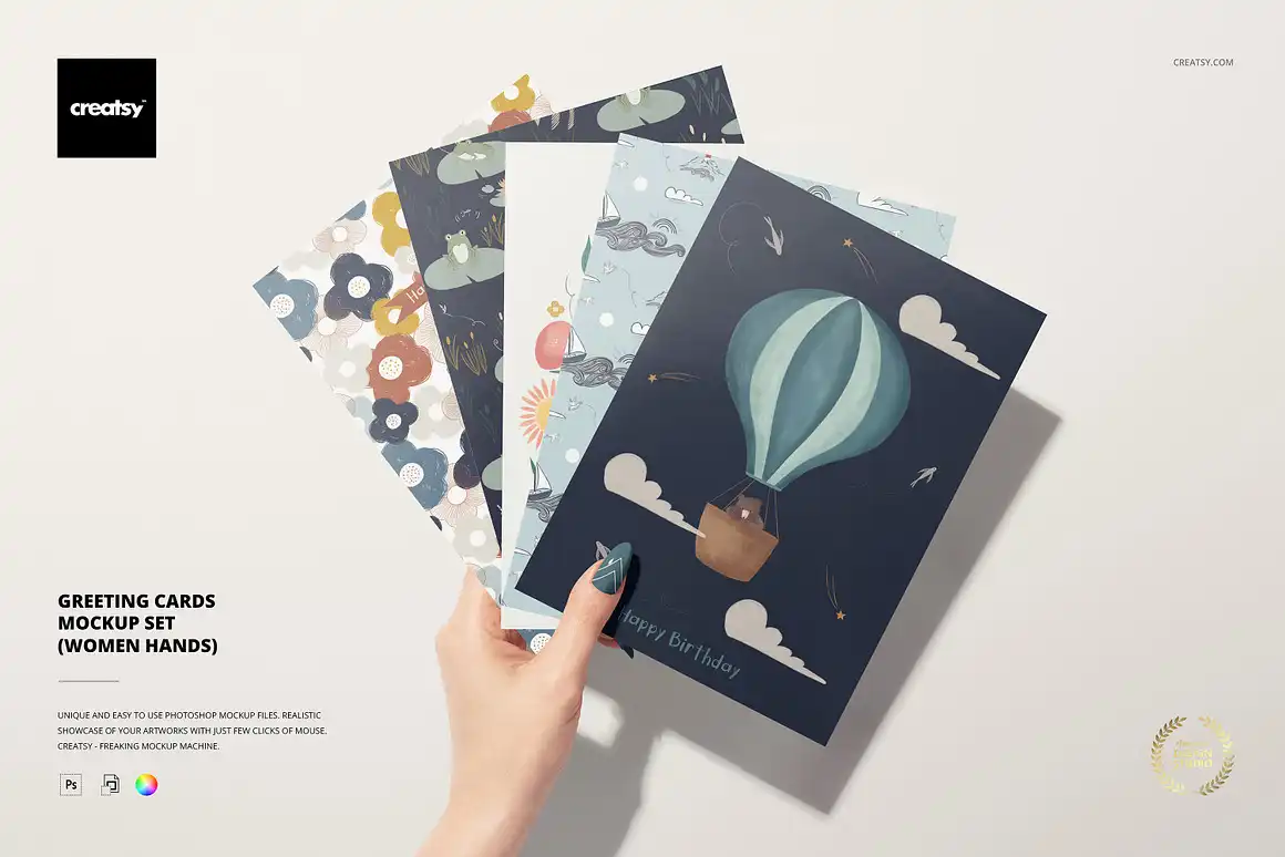 Greeting Cards Mockup Set