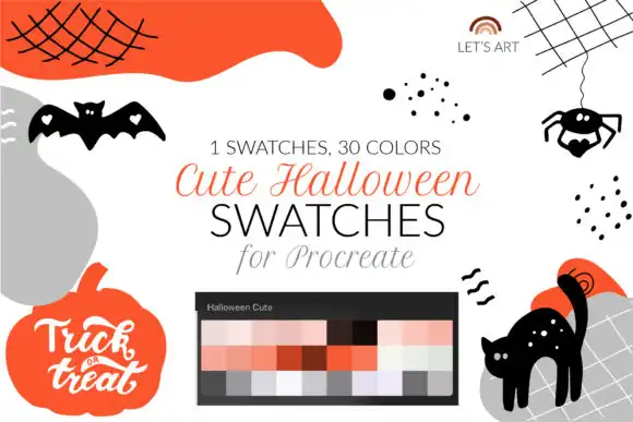 Halloween Procreate Swatches Color