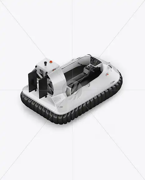 Hovercraft Mockup - Back Halfside View (high angle shot) 6 hovercraft mockup back halfside view (high angle shot)1 32157