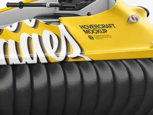 hovercraft mockup back halfside view4 32305
