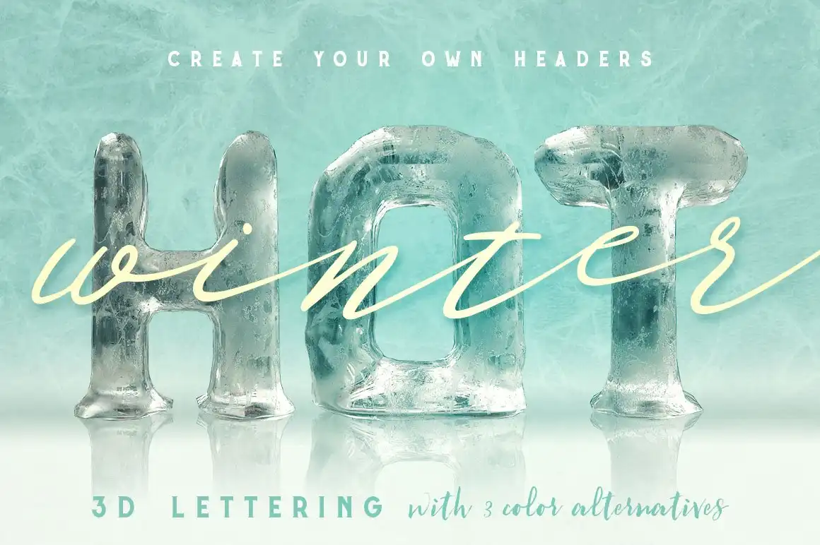 Ice Ice Baby - 3D Lettering 6 ice ice baby 3d lettering (4) 40548