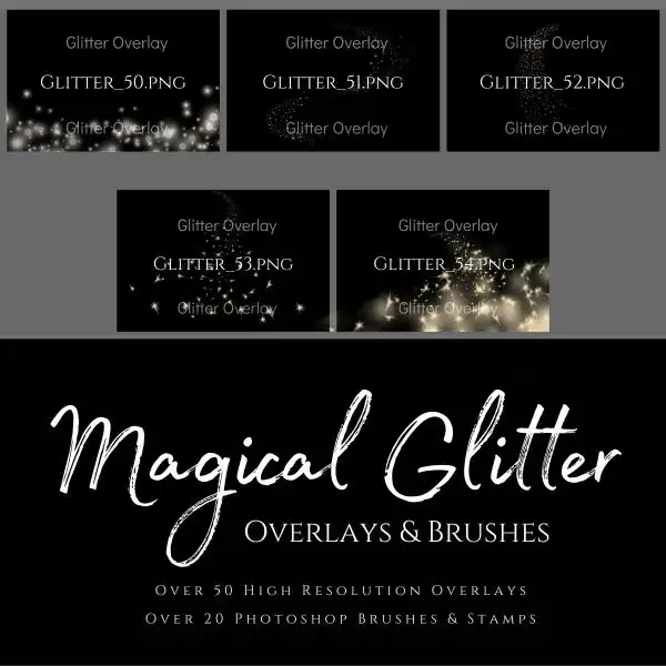 JD Magical Glitter Overlays & Brushes 30 jd magical glitter overlays & brushes30 33957