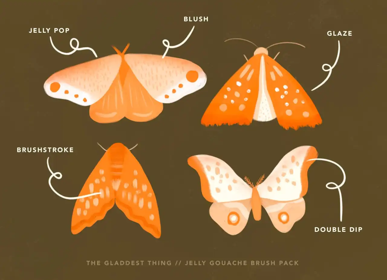 Jelly Gouache Brush Pack for Procreate 6 jelly gouache brush pack for procreate (2) 39038