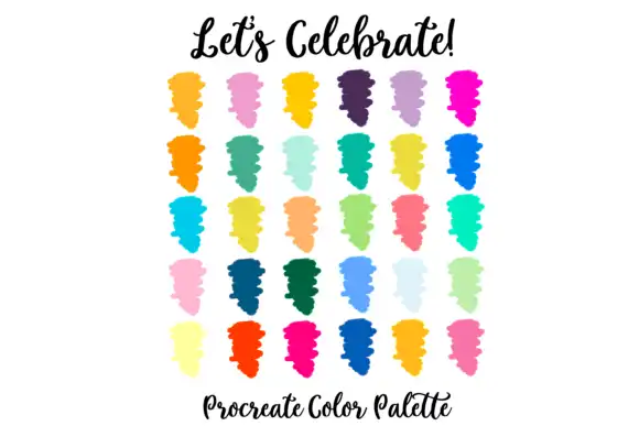 Lets Celebrate Party Procreate Palette