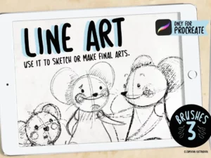 line art brushes for procreate 28646