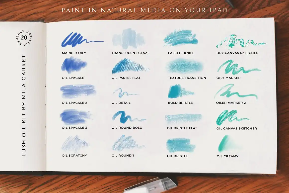 Lush Oils Procreate Painting Brushes 5 lush oils procreate painting brushes (7) 40463