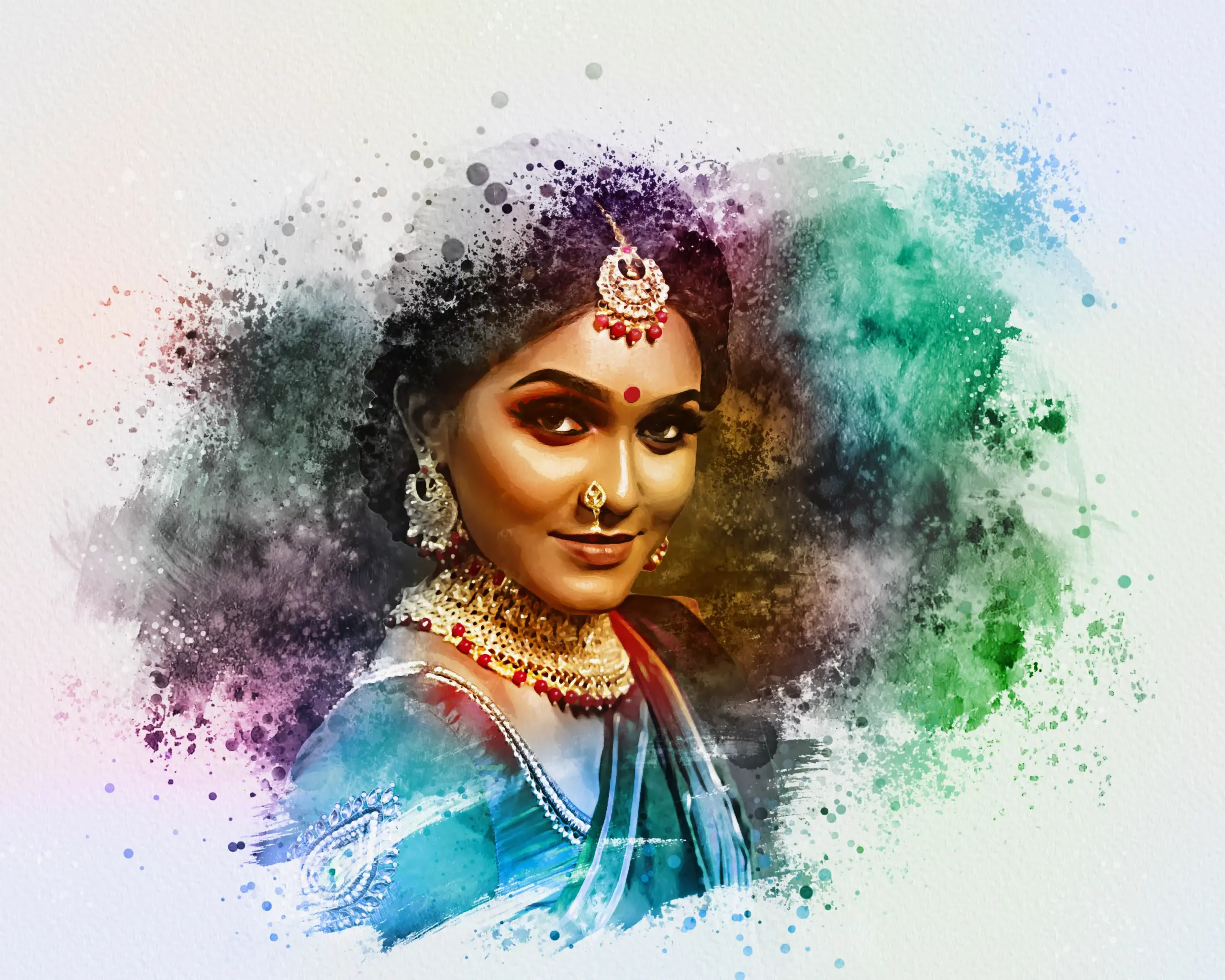 Modern photoshop photo effect