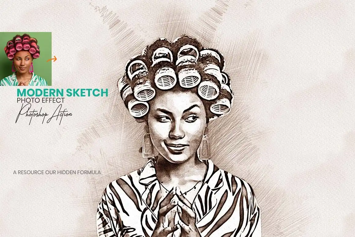 Modern Sketch Photoshop Action 2