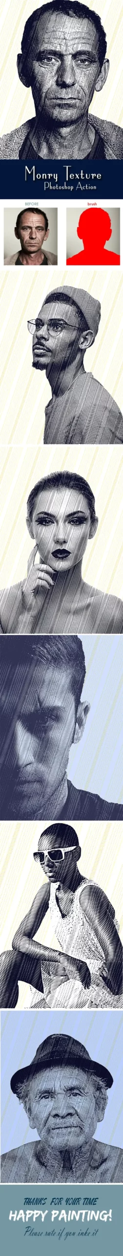 Monry Texture Photoshop Action