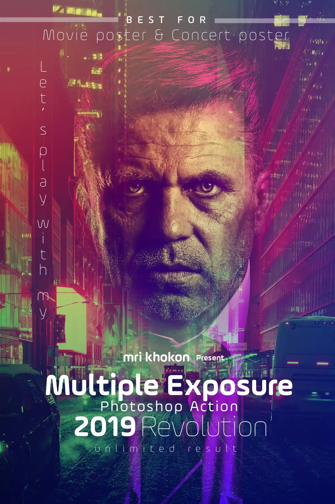 Multiple Exposure Photoshop Action 1