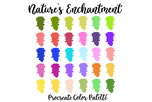 Natures Enchantment Procreate Palette