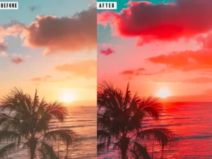 orange photoshop action & lightrom presets2 34936