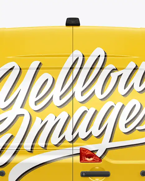 Panel Van Mockup - Back View