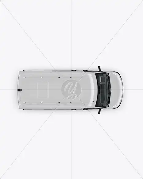 Panel Van Mockup - Top View 4 panel van mockup top view1 33616