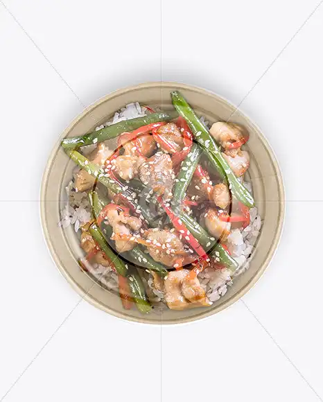 Paper Bowl with Asian Food Mockup 6 paper bowl with asian food mockup1 15587