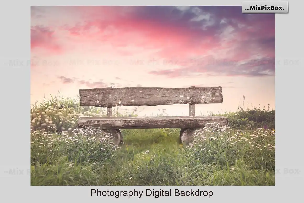 Park Bench Backdrops 5 park bench backdrops (2) 41108