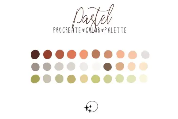 Pastel procreate palette
