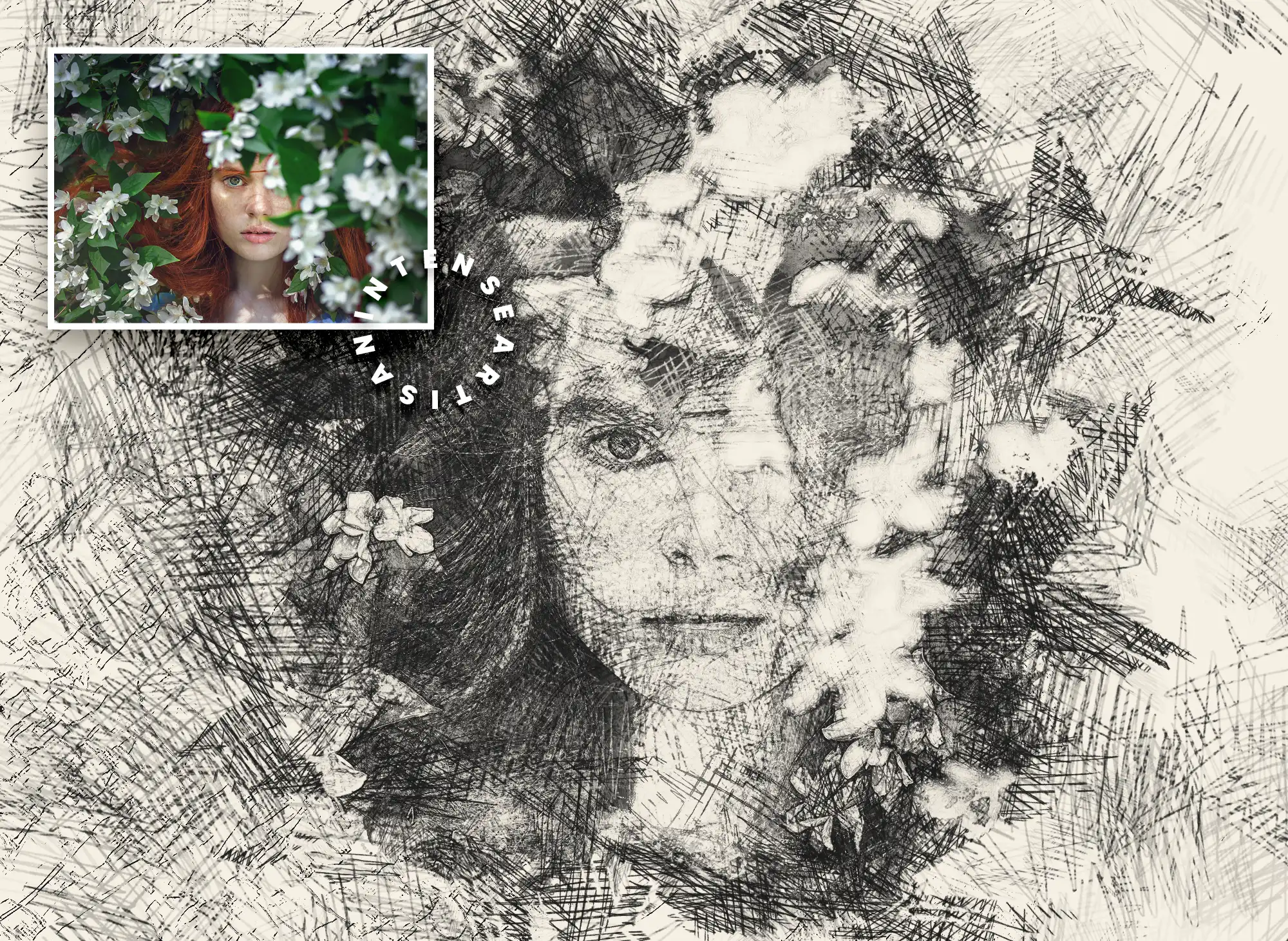 Adobe Photoshop Actions and Templates Bundle - 5 Items 3 pencil rough sketch action (6) 35403