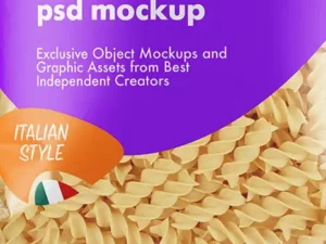 plastic bag with fusilli pasta7 32518