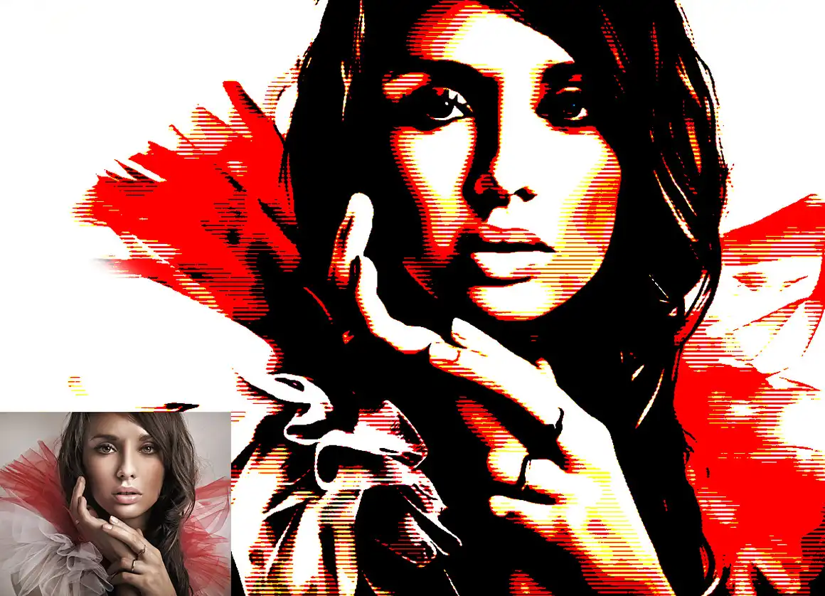 Pop Art Effect Photoshop Action 9 pop art effect photoshop action04 41875