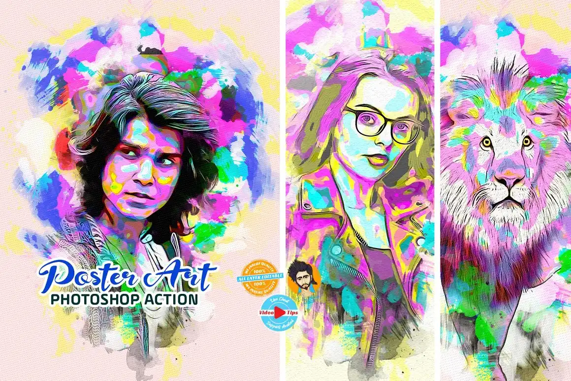 Poster Art Photoshop Actions