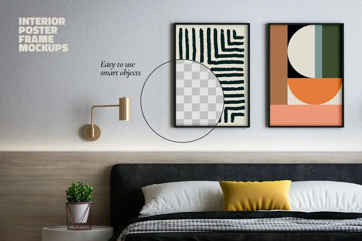 Poster Mockup Set Modern Interior #1 5 poster mockup set modern interior 36956.webp1 (1) 36956
