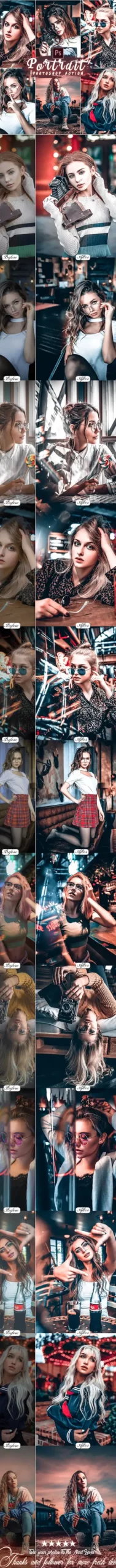 PRO Portrait Photoshop Action